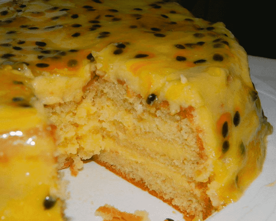 Torta Gelada de Maracujá