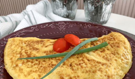Omelete enriquecido com legumes uma delícia de prato saudável