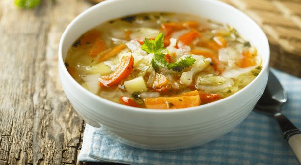 Sopa de legumes para dias frios