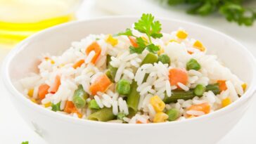 arroz integral com legumes delicioso